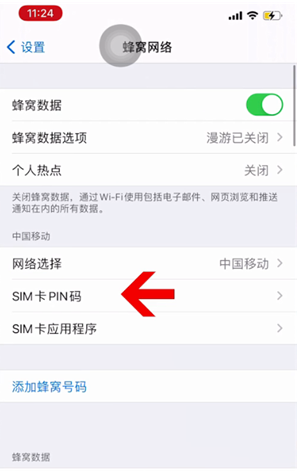 茄子河苹果14维修网分享如何给iPhone14的SIM卡设置密码 