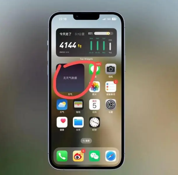 茄子河苹果手机维修分享:iOS16主屏幕天气小组件无法正常工作怎么办？ 