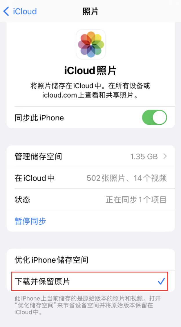 茄子河苹果手机维修分享iPhone 无法加载高质量照片怎么办 