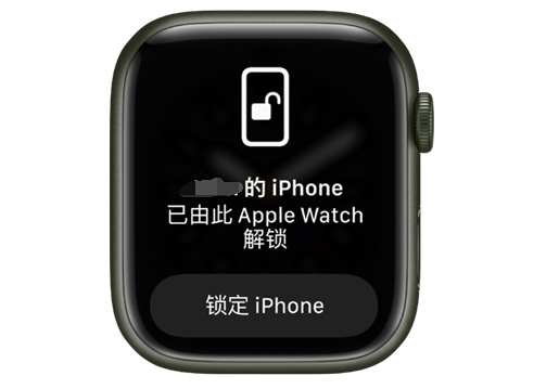 茄子河苹果手机维修分享用 AppleWatch 解锁配备面容 ID 的 iPhone方法 