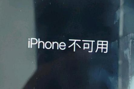 茄子河苹果服务网点分享锁屏界面显示“iPhone 不可用”如何解决 